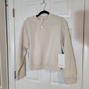 lululemon athletica Cream Crew Neck Sweater